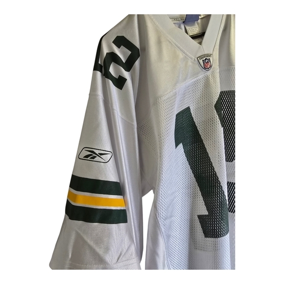 Reebok On Field Green Bay Packers Aaron Rodgers #12 Jersey Mens Large White NFL - Picture 4 of 10